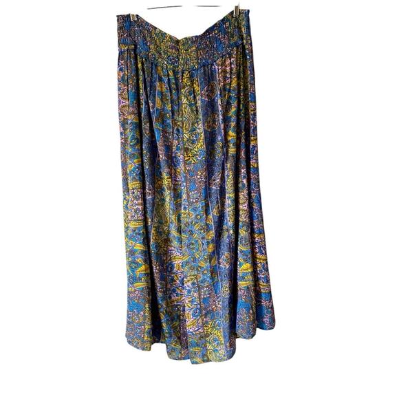 Tolani Blue Lavender Print Palazzo Wide Leg Pants size XLP Petite - Picture 5 of 8